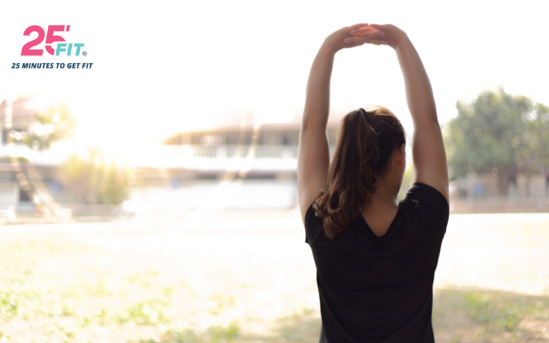 stretching