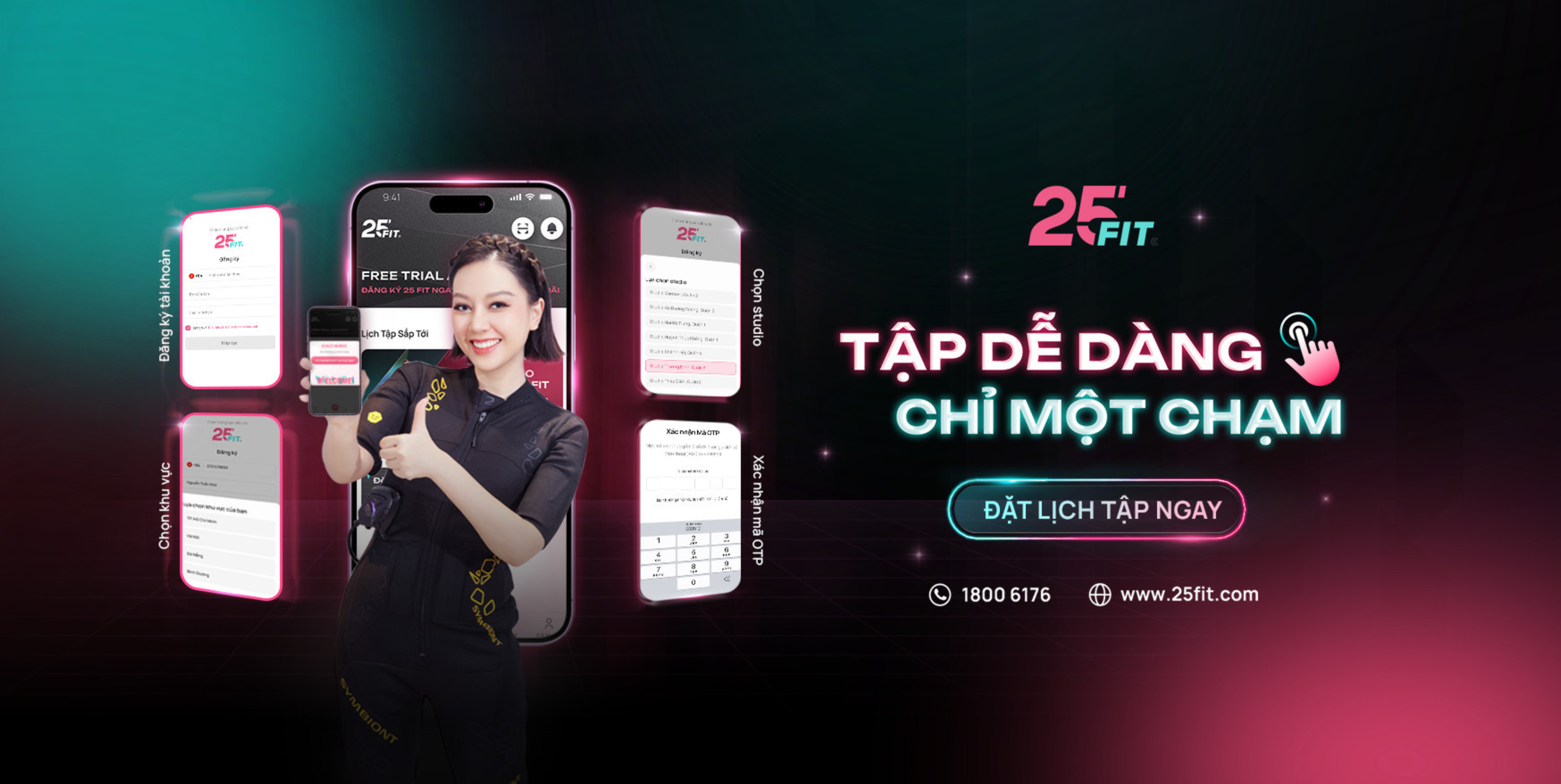 Bất ngờ: Tập EMS Training mọi lúc mọi nơi cùng 25 FIT GO