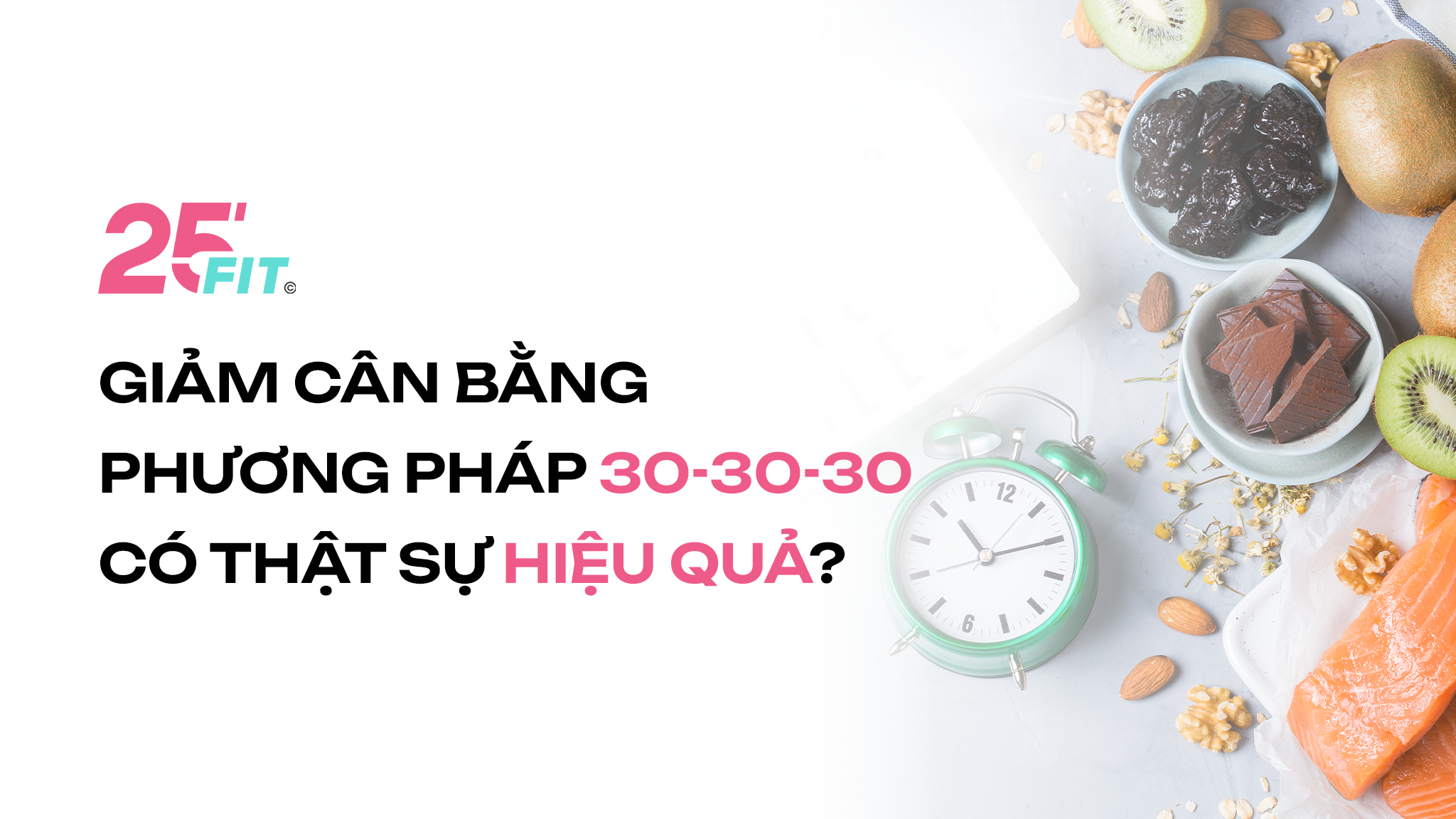Giảm cân bằng phương pháp 30-30-30 có thật sự hiệu quả?