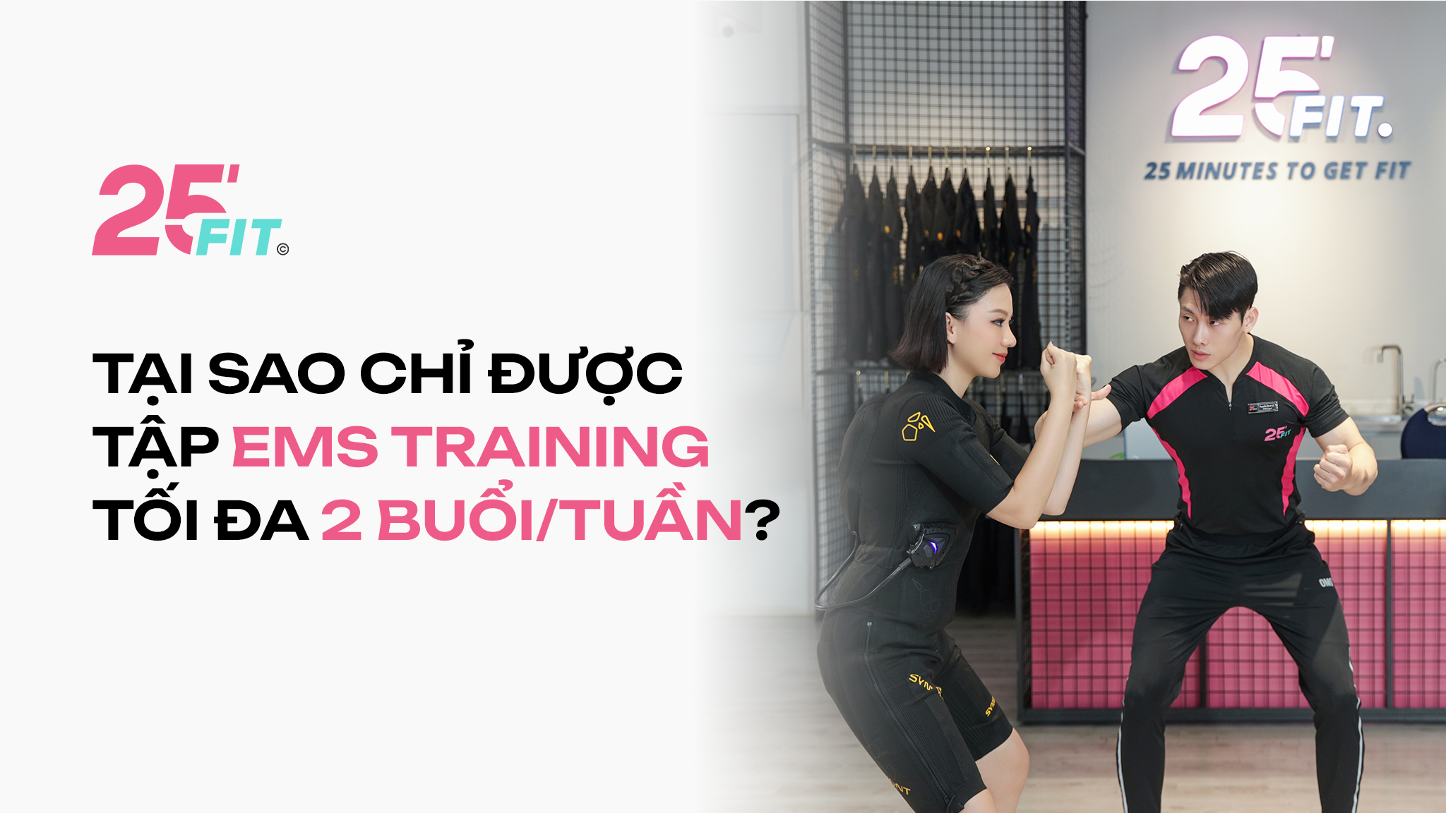 Tại sao chỉ được tập EMS Training tối đa 2 buổi mỗi tuần?
