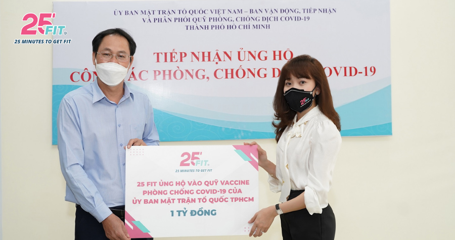 25 FIT ủng hộ 1,5 tỷ đồng vào quỹ vaccine phòng Covid-19