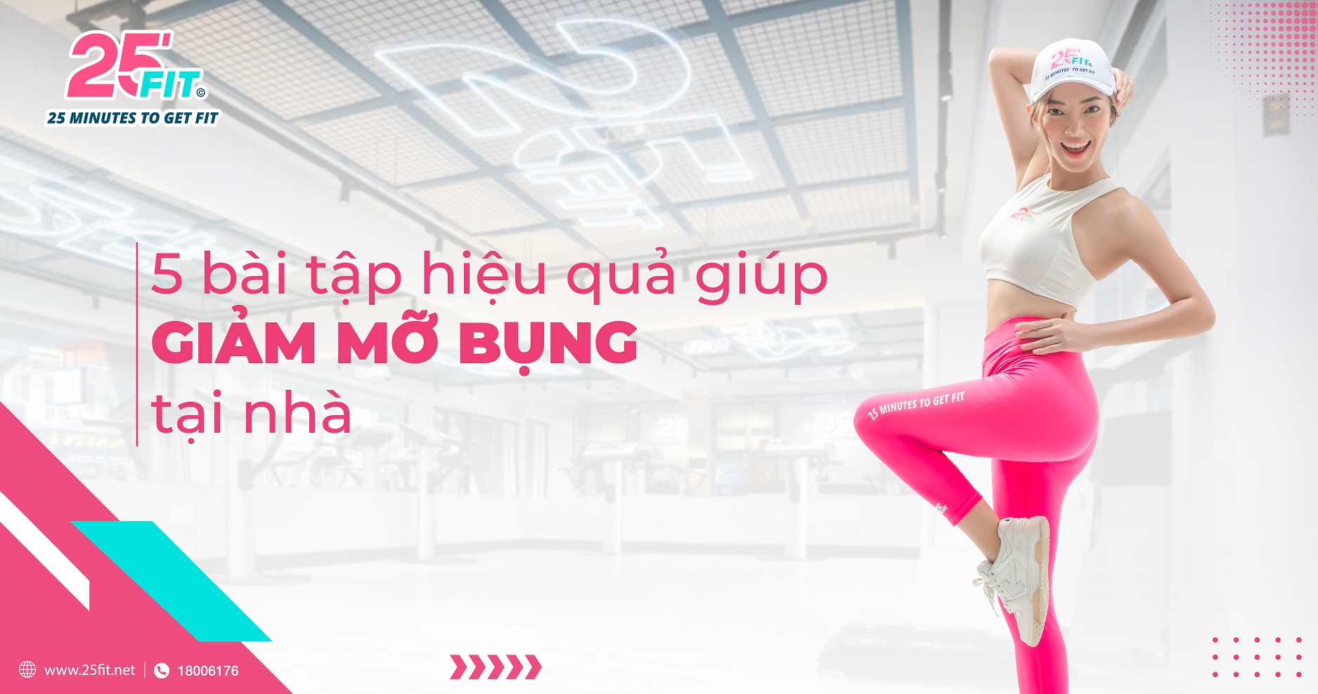 5 bài tập giúp giảm mỡ bụng tại nhà, đơn giản nhưng hiệu quả cao