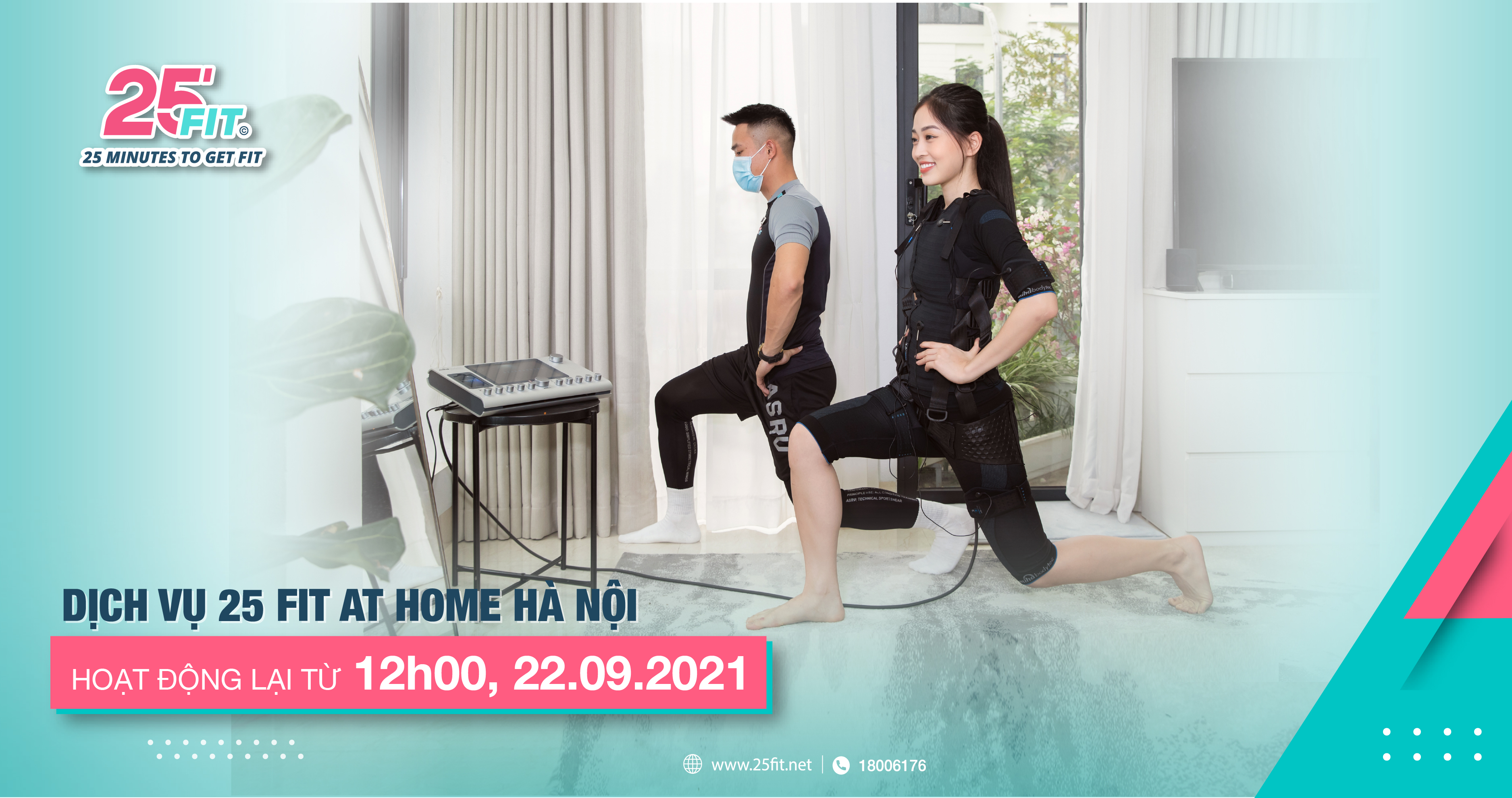 [25 FIT AT HOME] Bộ tiêu chuẩn an toàn đối với EMS Coach và Khách hàng