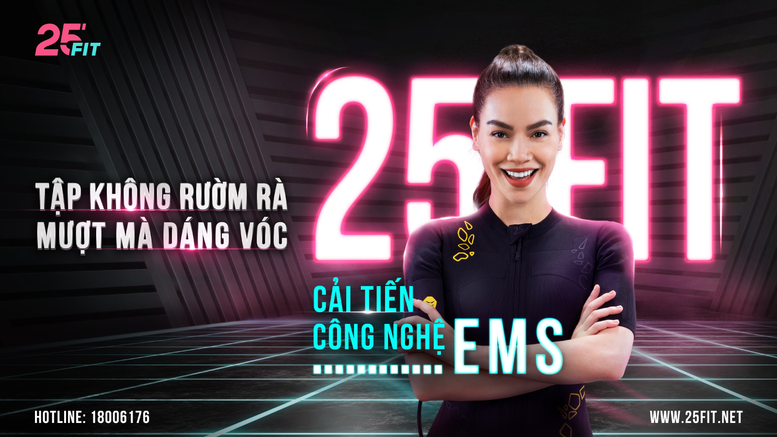 HỒ NGỌC HÀ CÙNG 25 FIT RA MẮT CÔNG NGHỆ EMS TRAINING