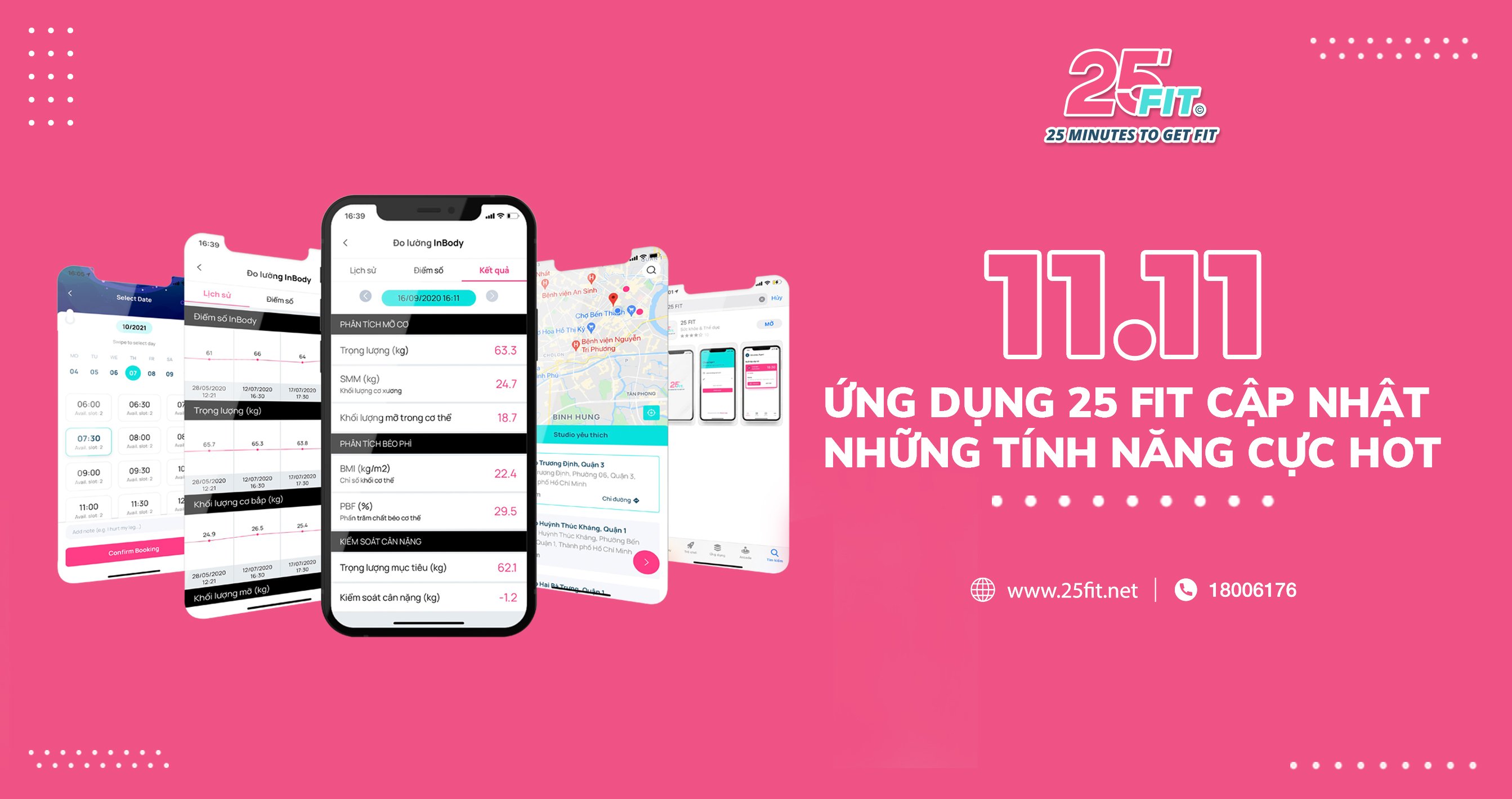 Ứng dụng 25 FIT cập nhật những tính năng mới toanh