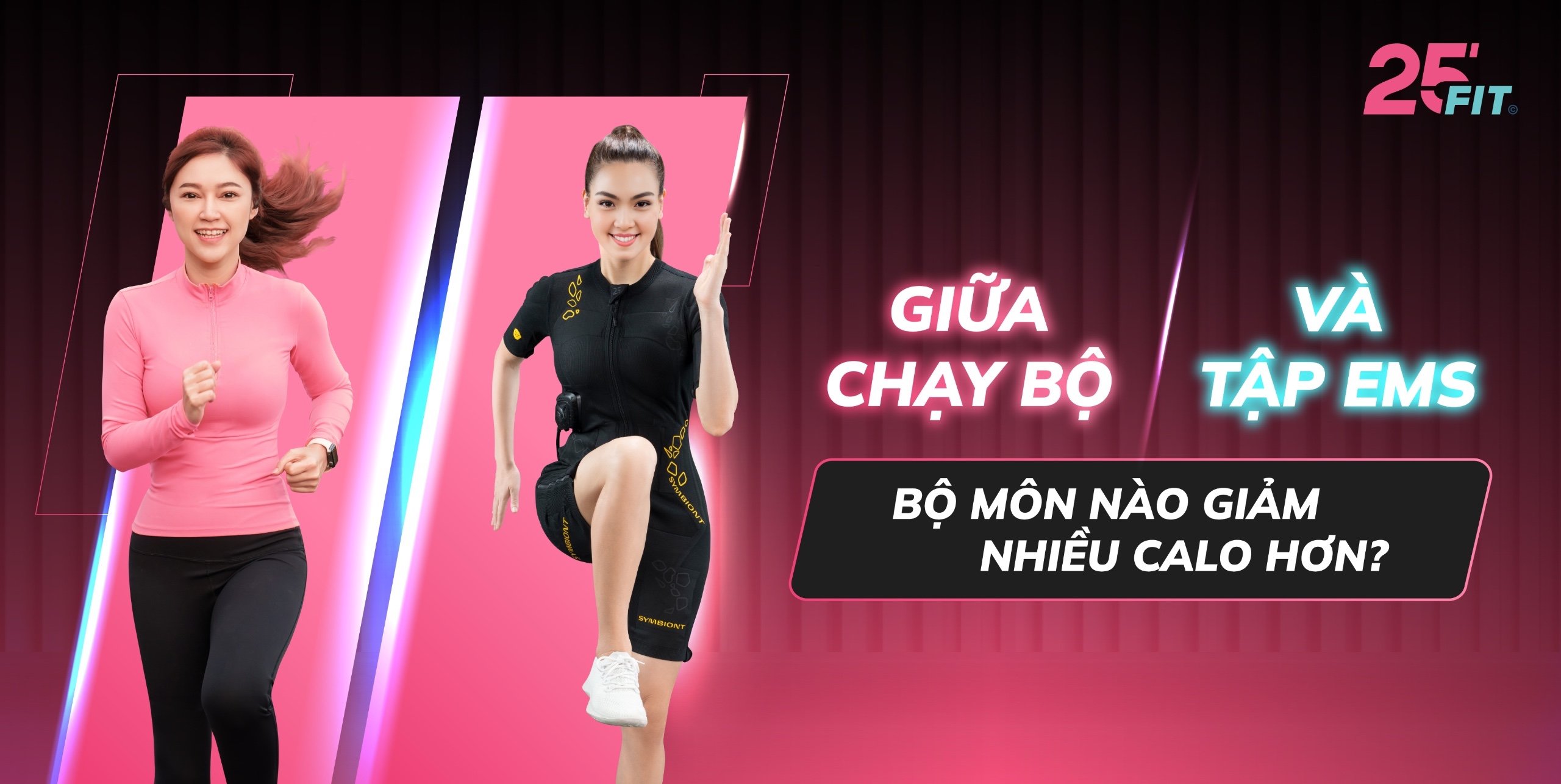 So sánh mức độ giảm calo giữa chạy bộ và tập EMS Training